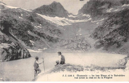 CHAMONIX - Le Lac Blanc Et Le Belvédère - état - Chamonix-Mont-Blanc