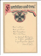 MILITAIRE: Ww1 - Caricature Militaire, Surchtlos Und Treu! - Très Bon état - Guerre 1914-18