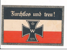 MILITAIRE: Ww1 - Turchtlos Und Treu! Drapeau - Très Bon état - War 1914-18