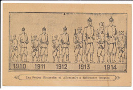 MILITAIRE: Ww1 - Caricature Militaire - Très Bon état - Guerre 1914-18