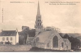 Eglise De LA ROCHE MAURICE - Les Ruines Du Château - Très Bon état - La Roche-Maurice
