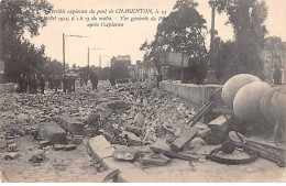 Terrible Explosion Du Pont De CHARENTON Le 23 Juillet 1912 - Vue Générale Du Pont Après L'Explosion - Très Bon état - Charenton Le Pont