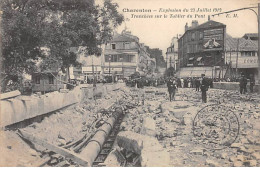 CHARENTON - Explosion Du 23 Juillet 1912 - Tranchées Sur La Tablier Du Pont - Très Bon état - Charenton Le Pont