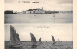 CONCARNEAU - Vue Générale - Départ Pour La Pêche - Très Bon état - Concarneau