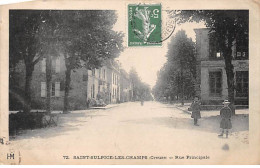 SAINT SULPICE LES CHAMPS - Rue Principale - état - Otros & Sin Clasificación