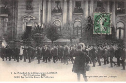 Le Président De La République à LIMOGES - 1913 - Défilé Des Sociétés Devant La Préfecture - Très Bon état - Limoges