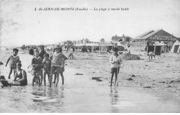 SAINT JEAN DE MONTS - La Plage à Marée Haute - Très Bon état - Saint Jean De Monts