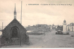 CONCARNEAU - Le Quartier De La Croix, Vu De L'Hôtel De La Plage - Très Bon état - Concarneau