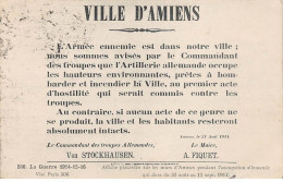 Ville D'AMIENS - état - Amiens