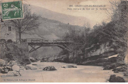 CHATILLON DE MICHAILLE - Pont Rustique De Coz Sur La Semine - état - Châtillon-sur-Chalaronne
