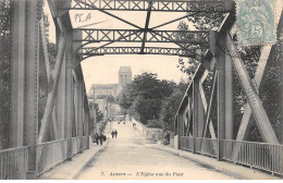 AUVERS - L'Eglise Vue Du Pont - Très Bon état - Auvers Sur Oise