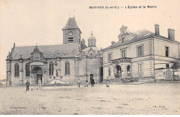 MARINES - L'Eglise Et La Mairie - Très Bon état - Marines