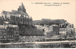 LE TREPORT - L'Eglise, Le Calvaire Et Le Quai François 1er - Très Bon état - Le Treport