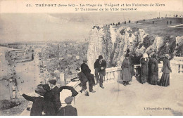 LE TREPORT - La Plage Du Tréport Et Les Falaises De Mers - Terrasse De La Ville Nouvelle - Très Bon état - Le Treport