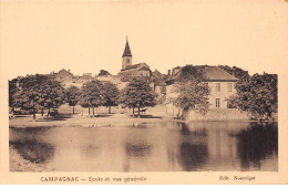 CAMPAGNAC - Ecole Et Vue Générale - Très Bon état - Andere & Zonder Classificatie