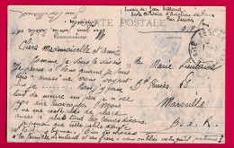 WW1 LESCAR ECOLE MILITAIRE AVIATION DE PAU BASSES PYRENEES POUR MARSEILLE 1914 LETTRE - WW I