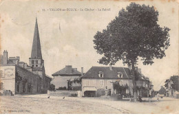 VALLON EN SULLY - Le Clocher - Le Foirail - état - Andere & Zonder Classificatie