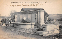 CHAMERY - Monument Roosevelt - Fontaine - Très Bon état - Altri & Non Classificati