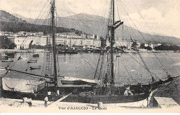 Vue D'AJACCIO - Le Quai - Très Bon état - Ajaccio