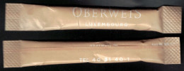 Luxembourg Sachet Sucre Sugar Bag Bûchette Oberweis Luxembourg - Suiker