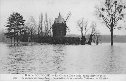 Bois De BOULOGNE - La Grande Crue De La Seine 1910 - Le Moulin De Longchamp - Très Bon état - Boulogne Billancourt