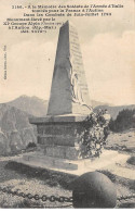 Monument élevé Par Le XIe Groupe Alpin à L'AUTION - Très Bon état - Autres & Non Classés