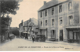 Camp De LA COURTINE - Route De La Gare Au Camp - Très Bon état - La Courtine