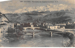GRENOBLE - Panorama Des Quais Et Les Alpes - Très Bon état - Grenoble