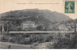 REMOULINS - Vue Du Pont Suspendu Et De Lafoux Les Bains - Très Bon état - Remoulins