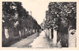 FONTEVRAULT - La Promenade Vers L'Eglise - Très Bon état - Other & Unclassified