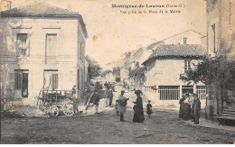 MONTIGNAC DE LAUZUN - Vue Prise De La Place De La Mairie - état - Sonstige & Ohne Zuordnung