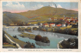 RETOURNAC - Vue Générale Sud Est Et Pont Sur La Loire - état - Retournac