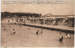 CPA DE L'ISLE-ADAM  (VAL D' OISE)  LA PLAGE  -  L'HEURE DU BAIN - L'Isle Adam