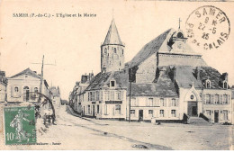 SAMER - L'Eglise Et La Mairie - état - Samer