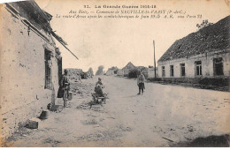 La Grande Guerre 1914 - Aux RIETZ - Commune De NEUVILLE SAINT VAAST - La Route D'Arras Après Les Combats - Très Bon état - Andere & Zonder Classificatie