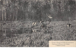 Chasse à Courre En Forêt De COMPIEGNE - Equipage Du Marquis De L'Aigle - L'Hallali Courant - Très Bon état - Compiegne