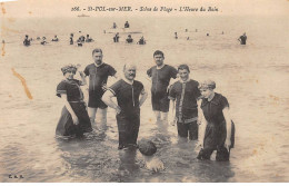 SAINT POL SUR MER - Scène De Plage - L'Heure Du Bain - Très Bon état - Saint Pol Sur Mer