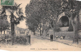 AGDE - La Promenade - Les Remparts - Très Bon état - Agde