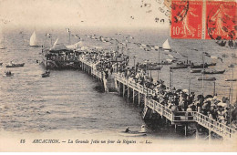 ARCACHON - La Grande Jetée Un Jour De Régates - Très Bon état - Arcachon