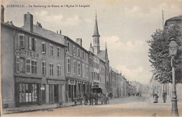 LUNEVILLE - Le Faubourg De Nancy Et L'Eglise Saint Léopold - Très Bon état - Luneville