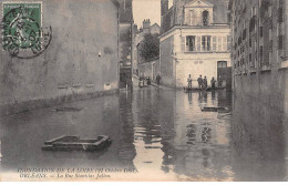 ORLEANS - Inondation De La Loire 1907 - La Rue Stanislas Julien - état - Orleans
