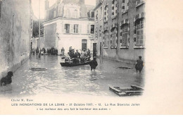 ORLEANS - Les Inondations De La Loire - 1907 - La Rue Stanislas Julien - Très Bon état - Orleans