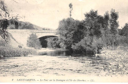 SAINT SAUVES - Le Pont Sur La Dordogne à L'Ile Des Mouches - Très Bon état - Autres & Non Classés