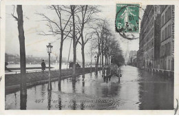 PARIS - Inondations 1910 - Le Quai De Grenelle - Très Bon état - De Overstroming Van 1910