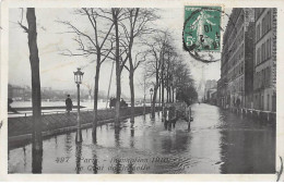 PARIS - Inondations 1910 - Le Quai De Grenelle - Très Bon état - La Crecida Del Sena De 1910
