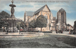 LE MANS - Place Gambetta - Ancienne Tour Et Nouvelle Eglise Saint Paterne - Très Bon état - Le Mans