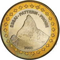 Suisse, Euro, Fantasy Euro Patterns, Essai-Trial, BE, 2003, Bimétallique, FDC - Essais Privés / Non-officiels