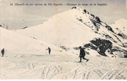 Chemin De Fer Aérien Du Pic Sagette - Champs De Neige De La Sagette - Très Bon état - Altri & Non Classificati