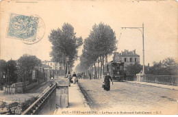 IVRY SUR SEINE - Le Pont Et Le Boulevard Sadi Carnot - état - Ivry Sur Seine