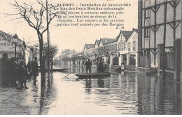 ALFORT - Inondation De Janvier 1910 - La Rue Des Deux Moulins Submergée - Très Bon état - Other & Unclassified